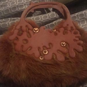 Sophia tabur fur hand bag